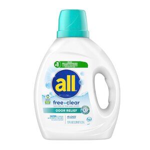All Free Clear Odor Relief Liquid Laundry Detergent – 73oz (49 Loads)